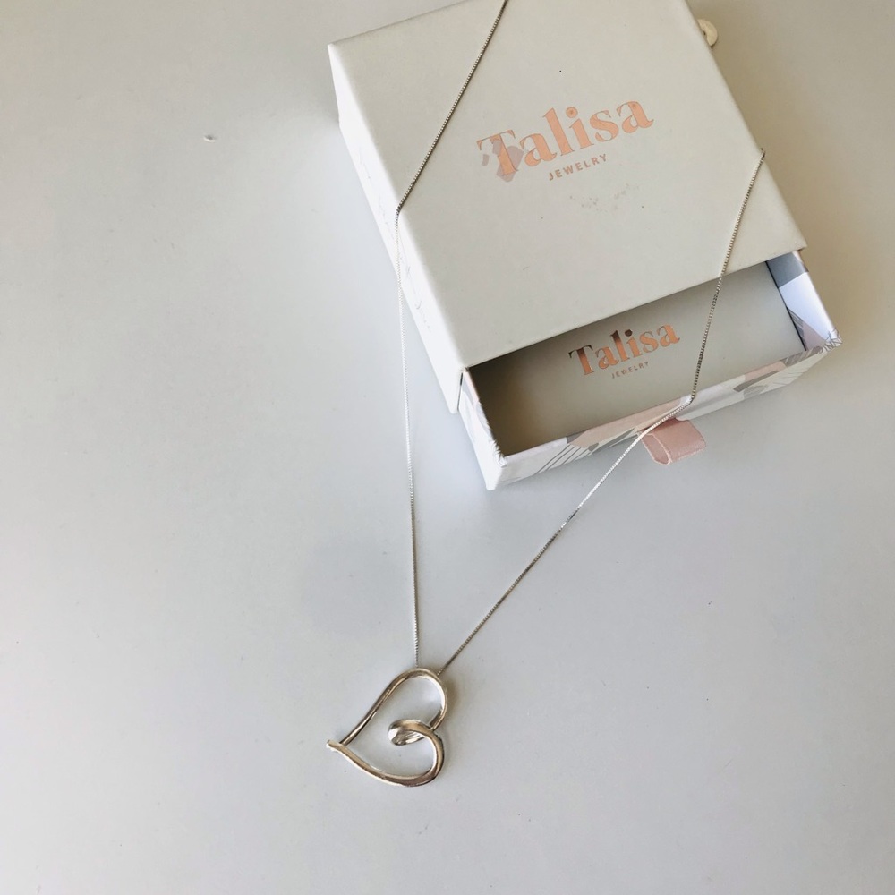 Talisa Sterling Silver 925 Heart Pendant Necklace